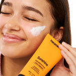 Teen using Kinside skincare