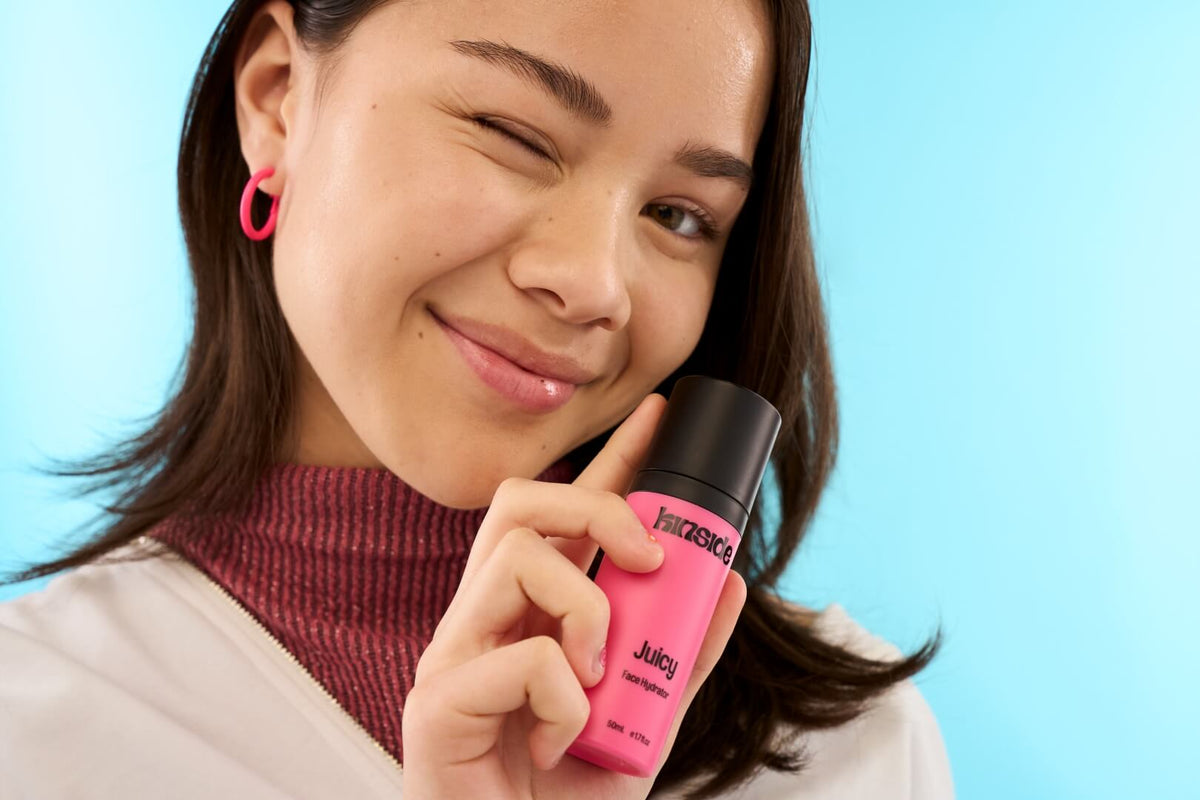 Teen using Kinside skincare