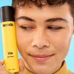 Teenager cleansing with Kinside Vibe Face Cleanser