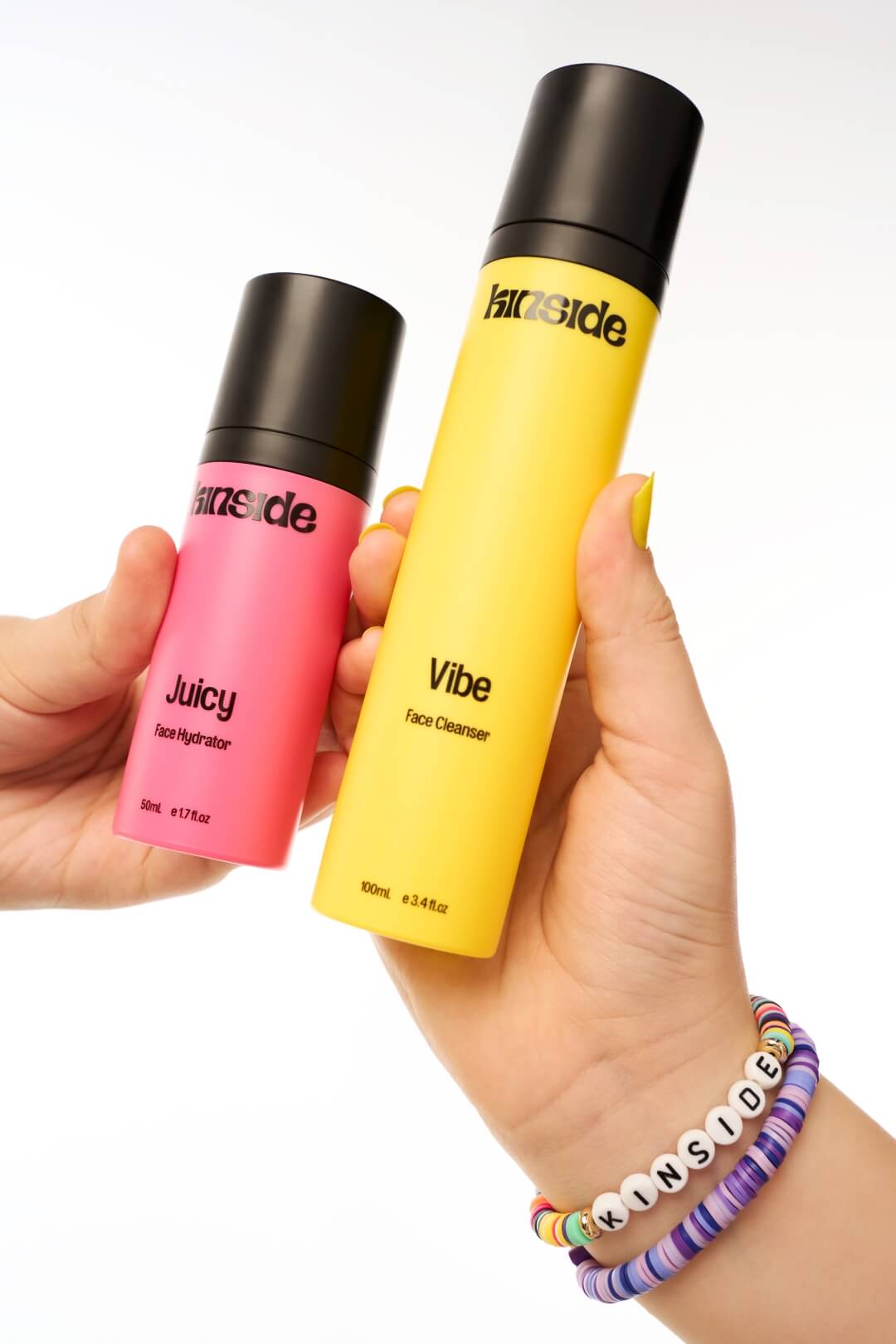 Teen using Kinside skincare