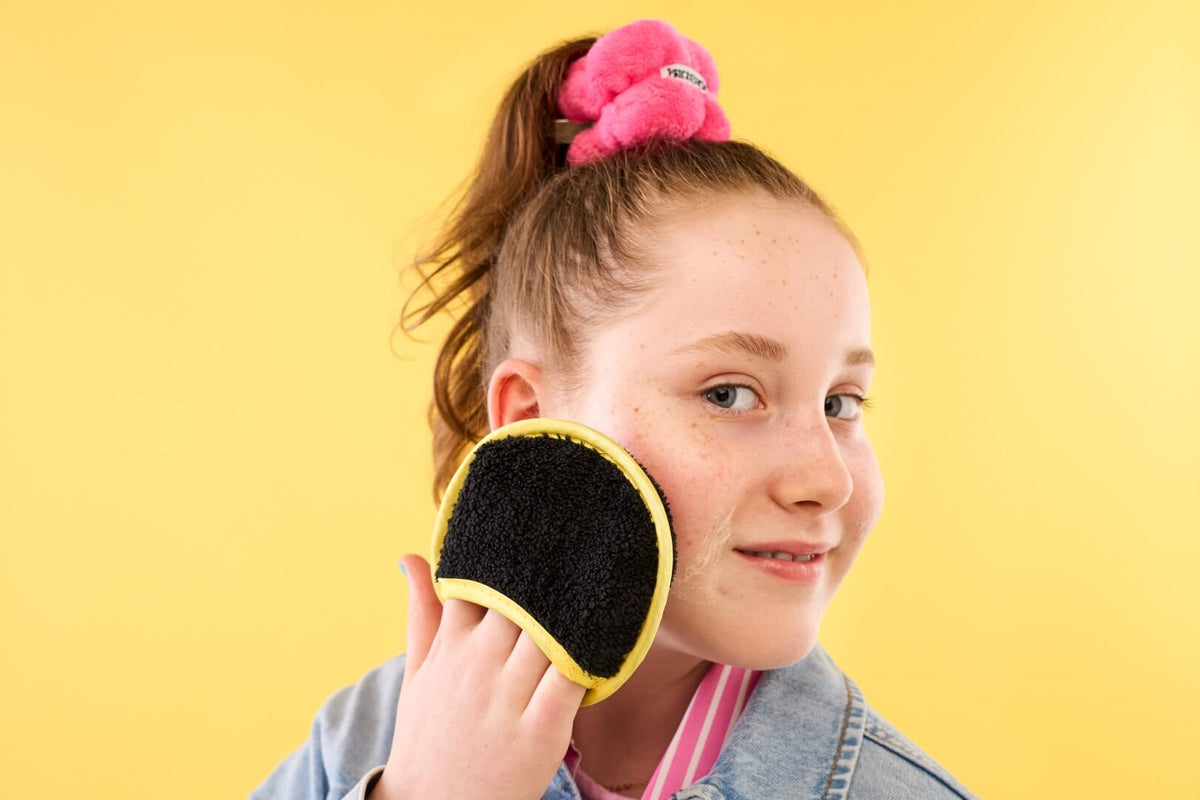 Teen using Kinside skincare