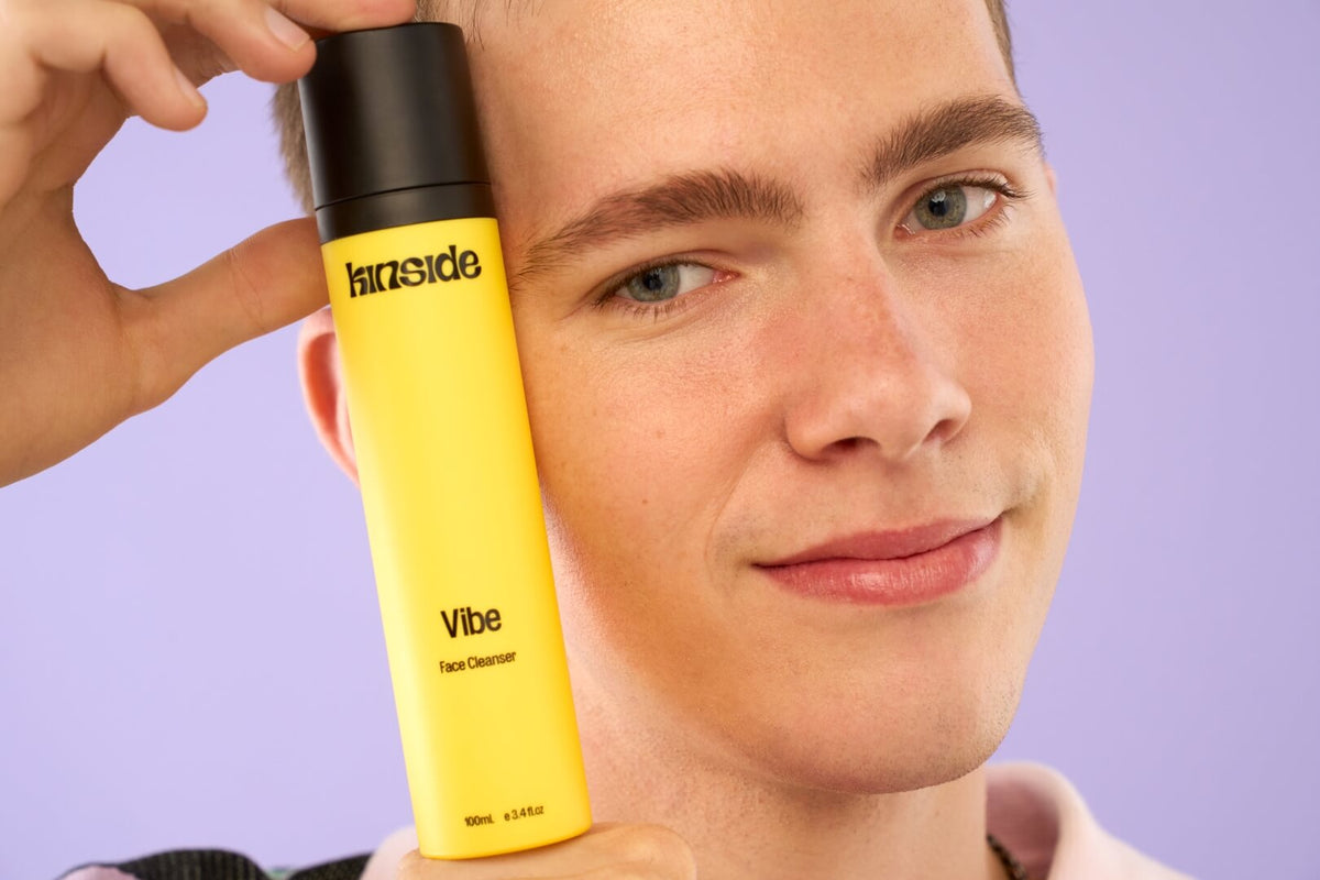 Teen using Kinside skincare