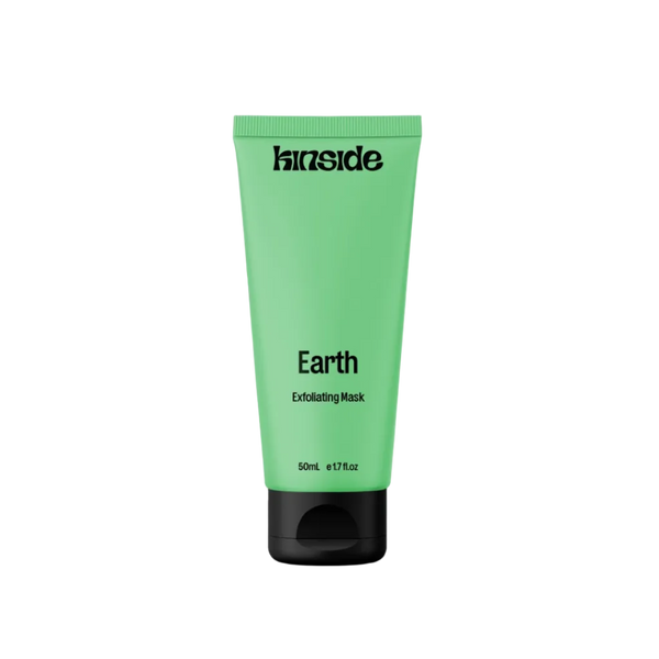 Earth Exfoliating Mask with award badge