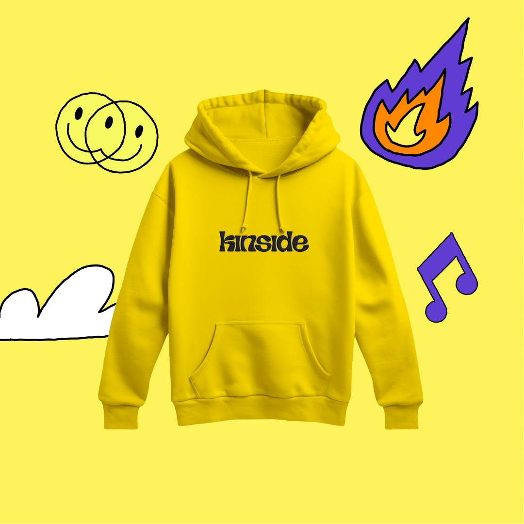 yellow hoodie