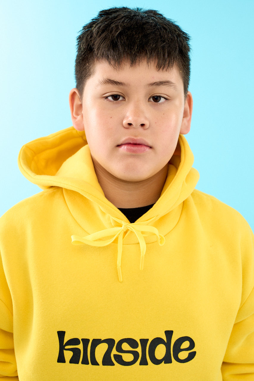 bright yellow hoodie