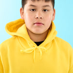 bright yellow hoodie