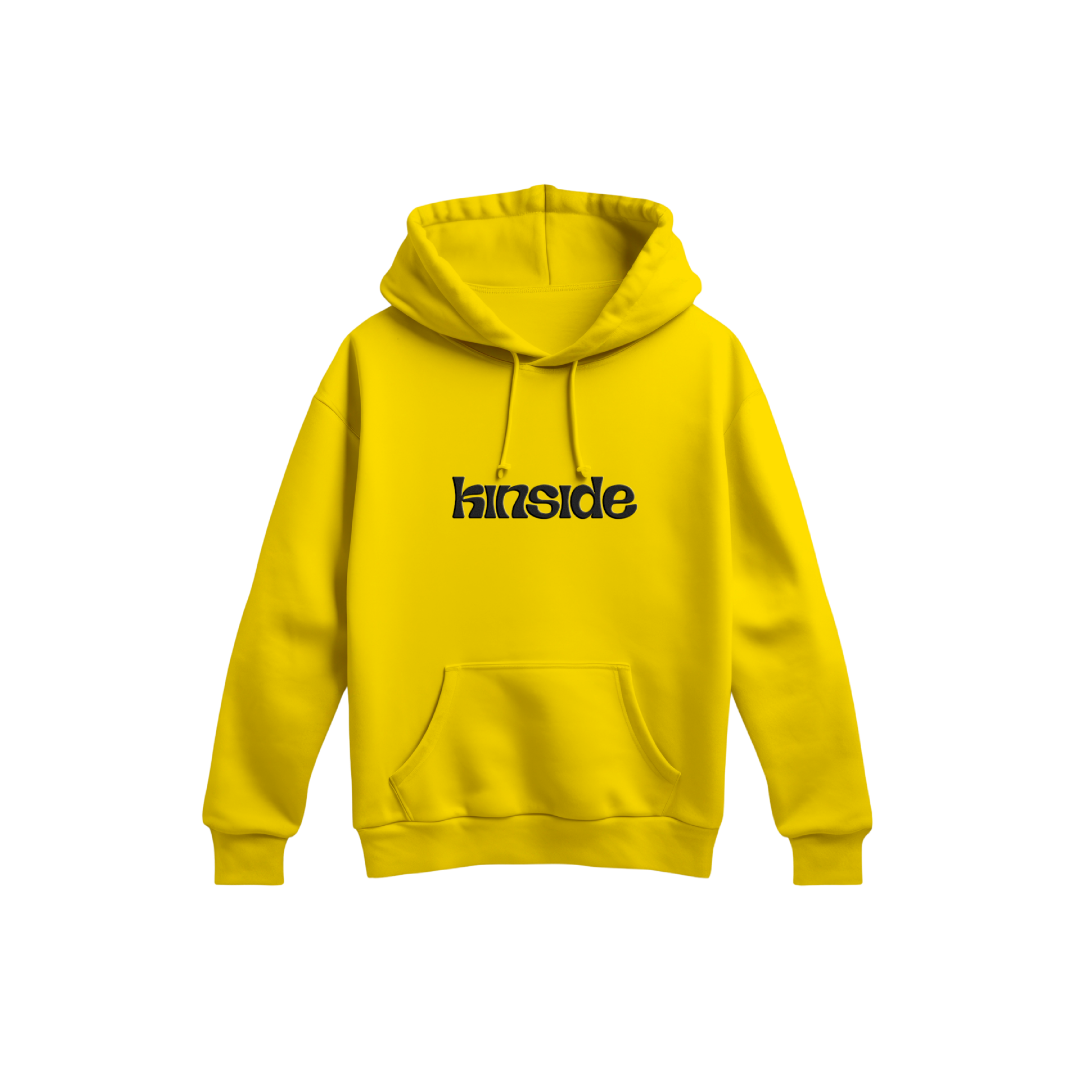 vibrant yellow hoodie