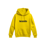 vibrant yellow hoodie