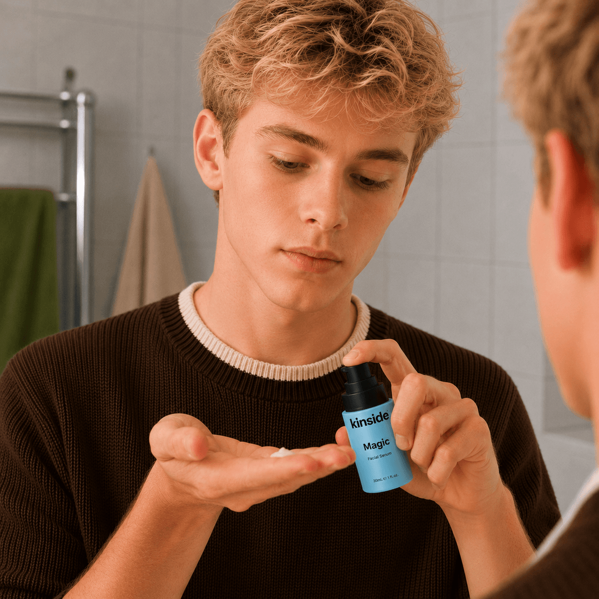 Step 1 of the Magic Blemish Serum routine