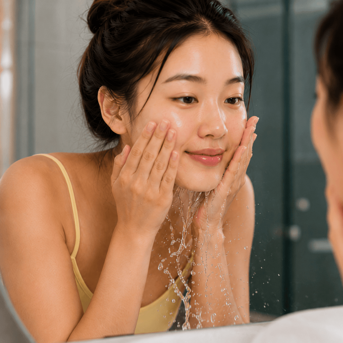 Step 1 of the Vibe Face Cleanser routine