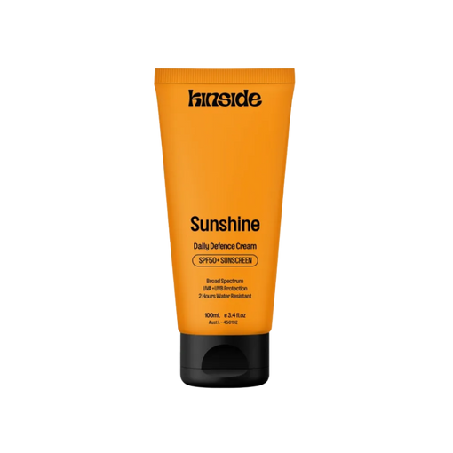 Sunshine Daily Defence SPF50+ sunscreen with award badge